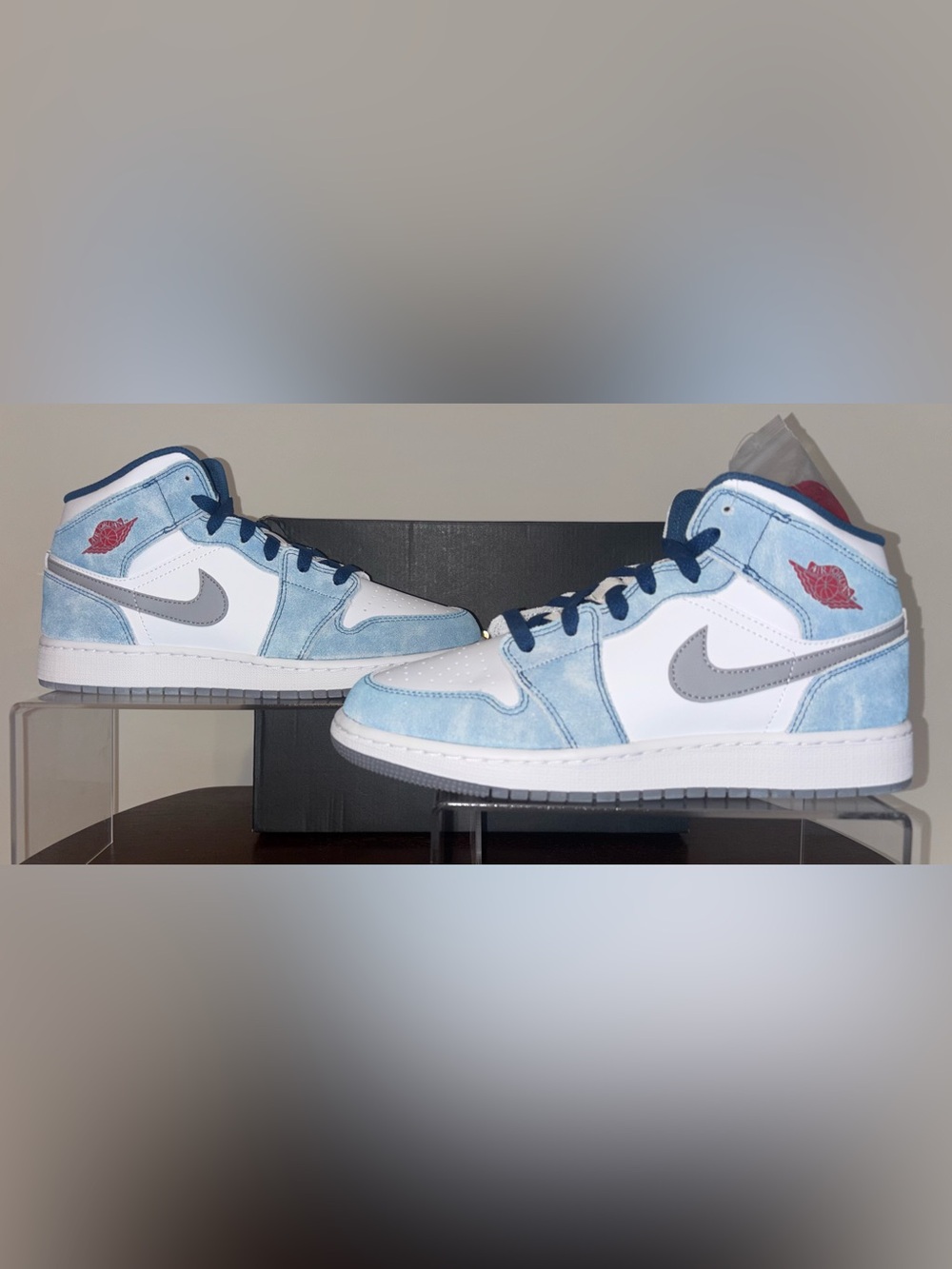 Nike Air Jordan 1 Mid SE French Blue Brand New With Box Grade School 7Y